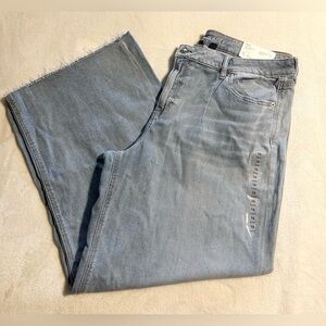 American Eagle dreamy drape baggy wide leg low rise stretch 16 short nwt